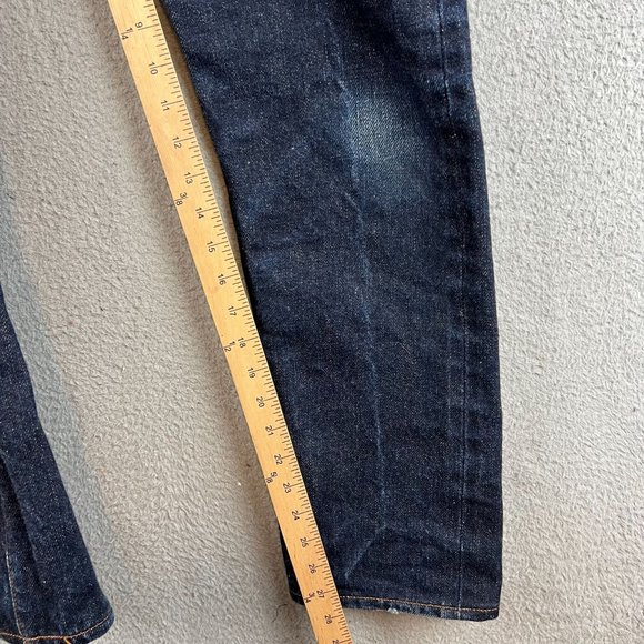 Ciano Farmer  Selvedge Denim Jeans Button Fly size 31x28 - Picture 11 of 12
